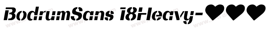 BodrumSans 18Heavy字体转换